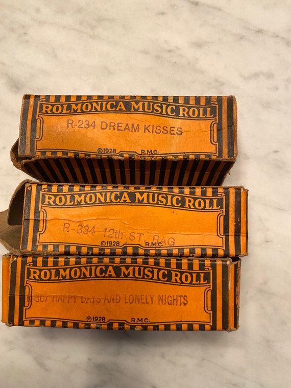 1928 Vintage Rolmonica W 7 Music Rolls Etsy UK