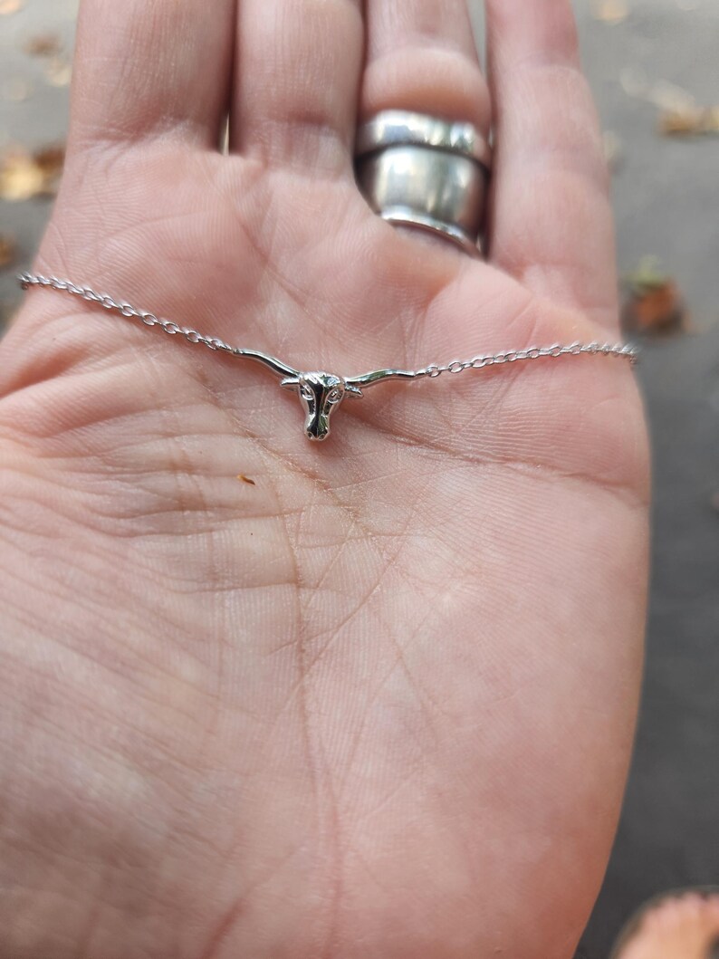 Gold Plated Longhorn Bracelet, 925 Sterling Silver Base image 7
