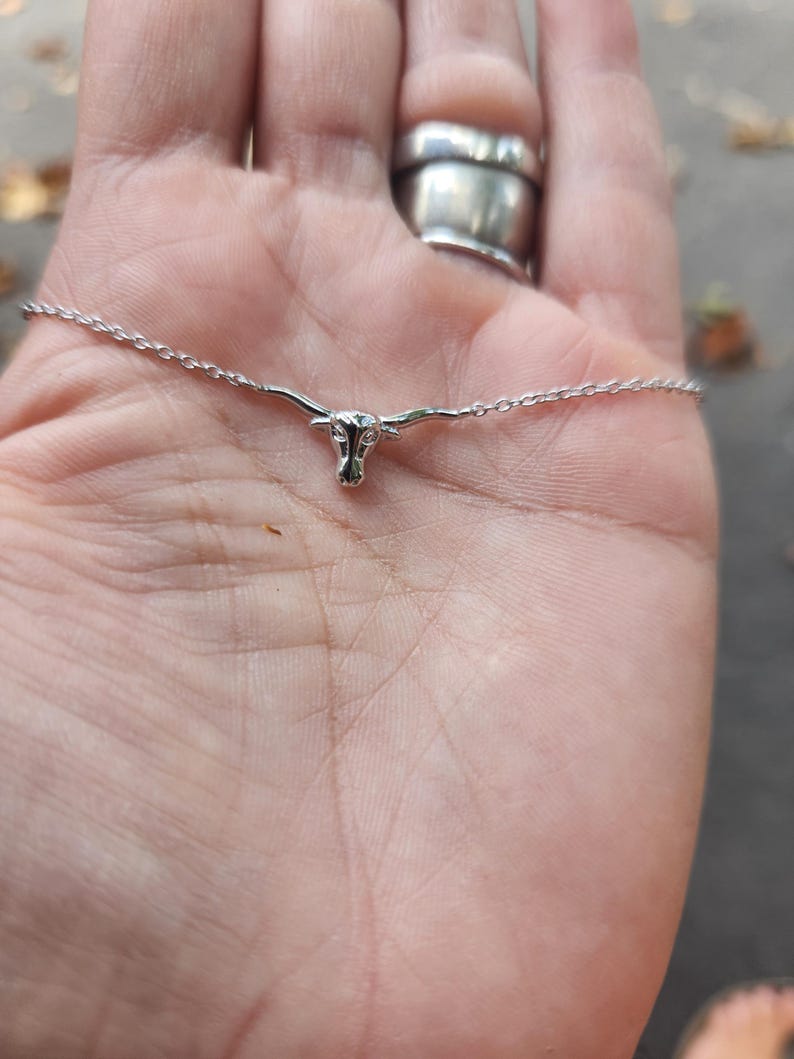Gold Plated Longhorn Bracelet, 925 Sterling Silver Base image 8
