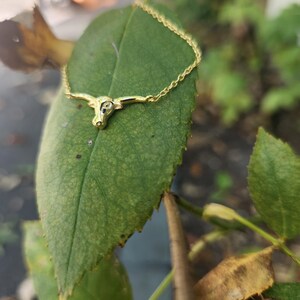 Gold Plated Longhorn Bracelet, 925 Sterling Silver Base image 4