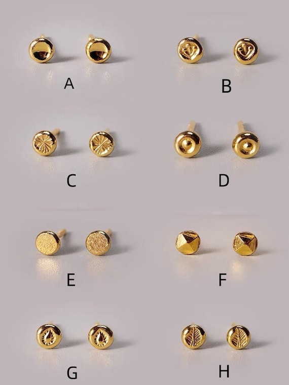 24k pure sale gold earrings