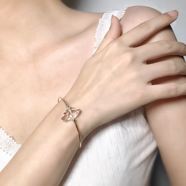 Bracelet en cristal exquis fait à la main - Or 14 carats rempli de cristaux Swarovski. NO.6222