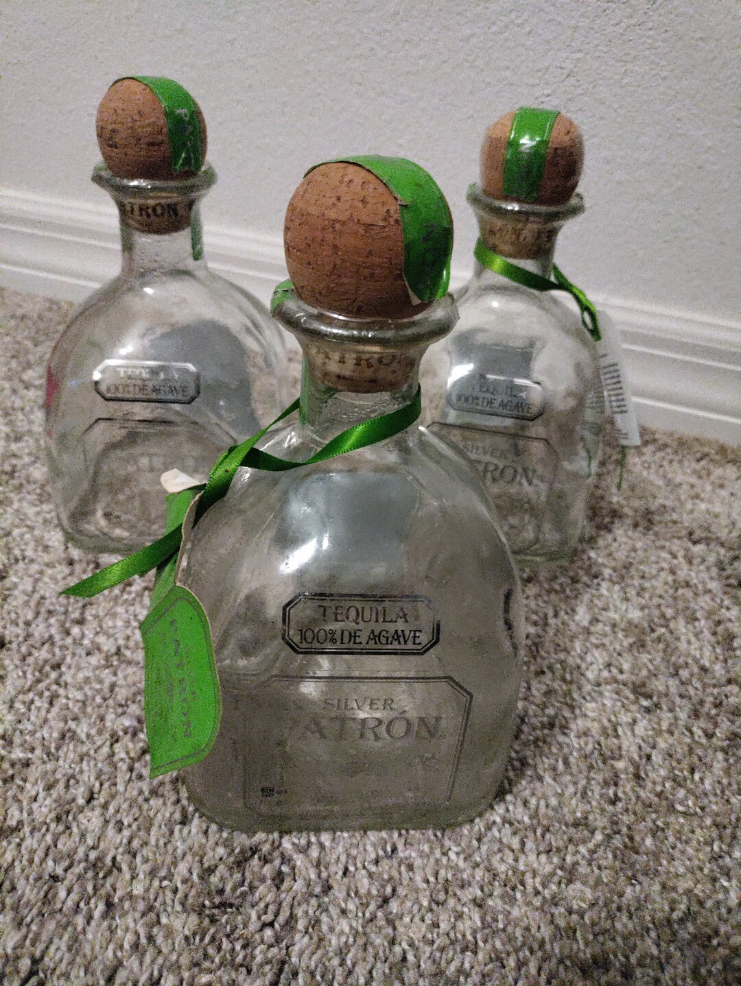 Patron Bottles With Corks Etsy