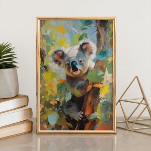 Forest Cute Koala Bear Jigsaw Puzzle, 110/252/520/1014 Pcs, Kids Puzzle, Adults Puzzle, Puzzle Wall Decor, Family Activity, Koala Lover Gift