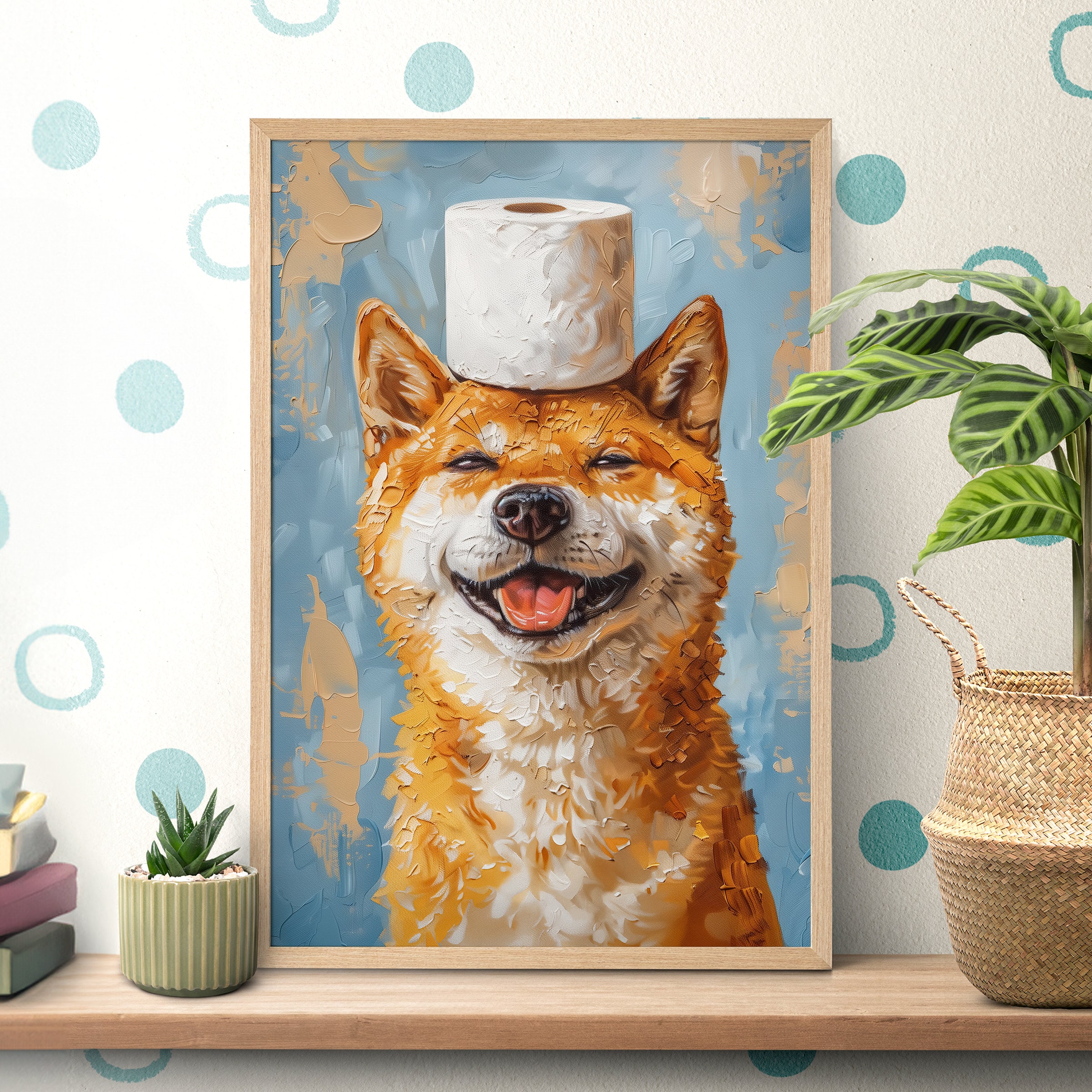 柴犬 版画 レトロ 額絵 柴犬 山口美咲 F4・F6・F8号サイズ 山口美咲 柴犬
