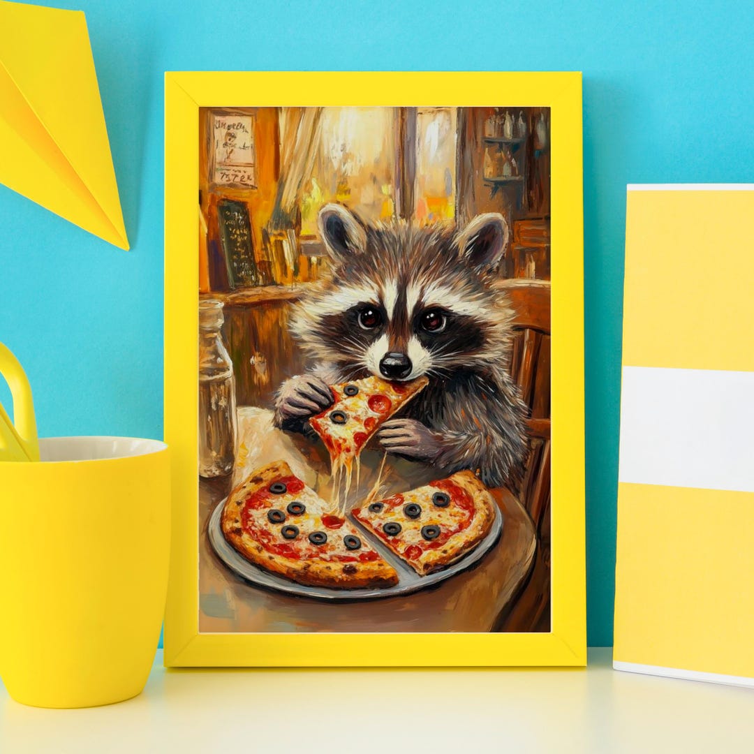 Raccoon Trash Panda in Garbage Pinback Button Pin