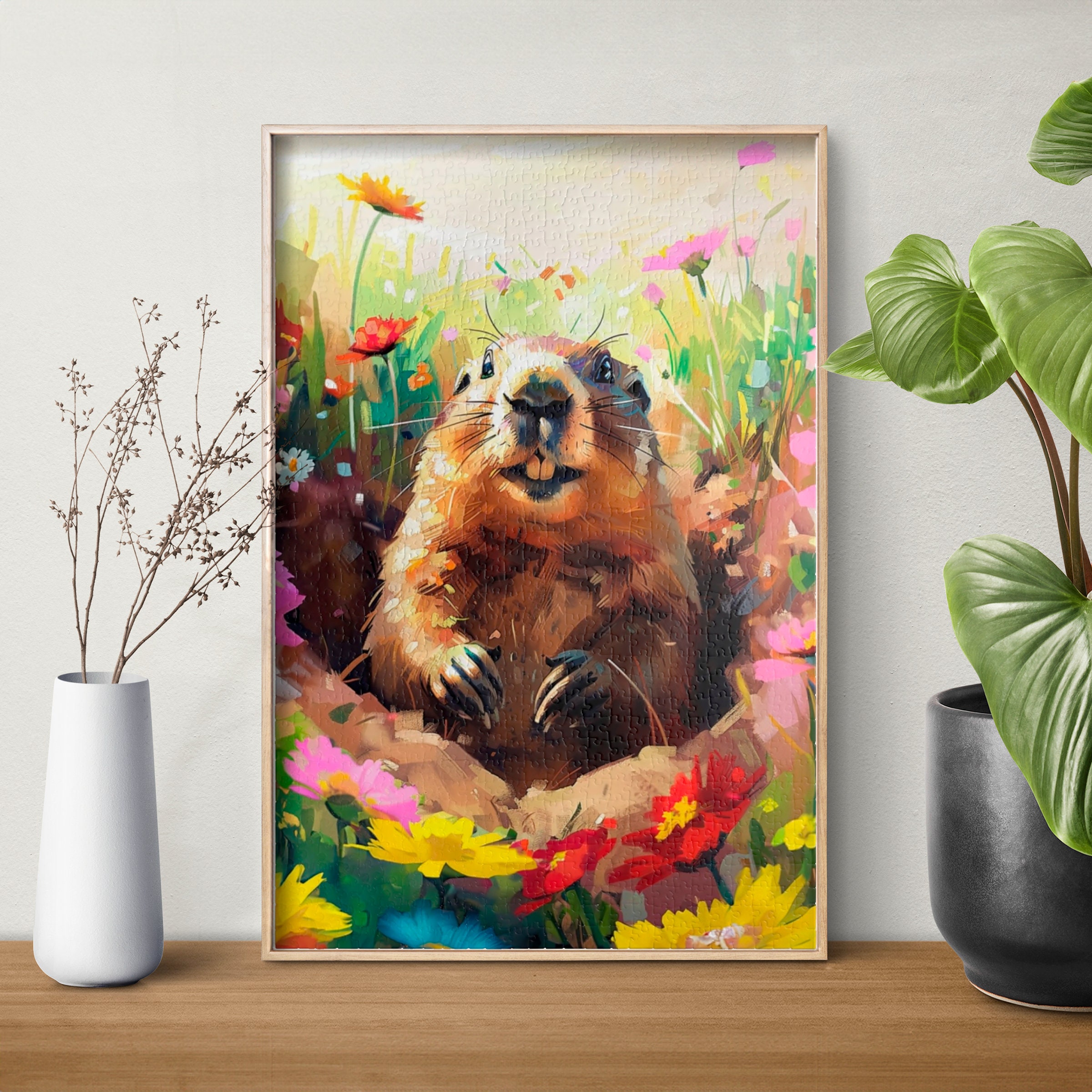 Marmot illustration - Etsy 日本
