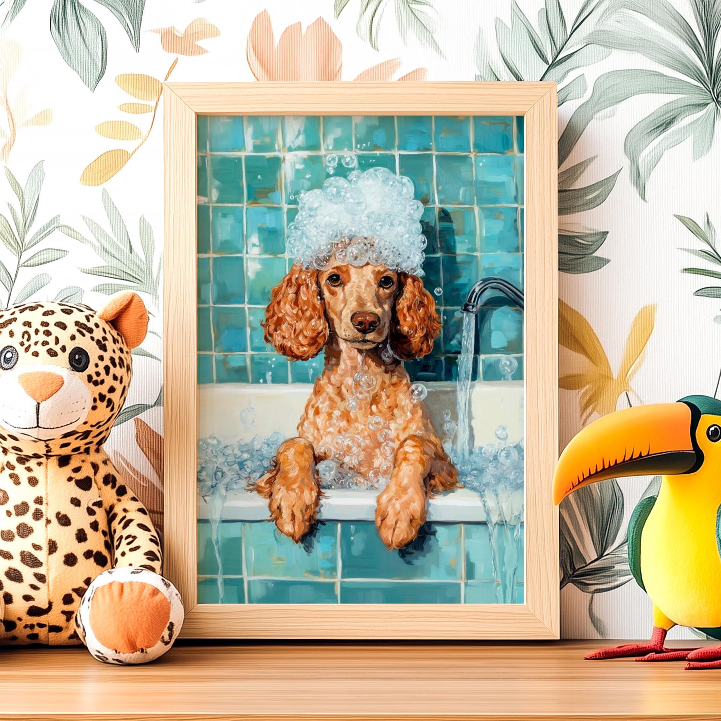 Vintage Poodle Wallpaper - Etsy