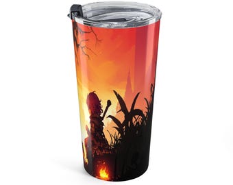 He Sits Where Tomorrow Begins - Anime Tumbler (20oz)