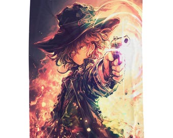 Eldritch Reaver Anime Blanket: Velveteen Plush Throw for Gamers