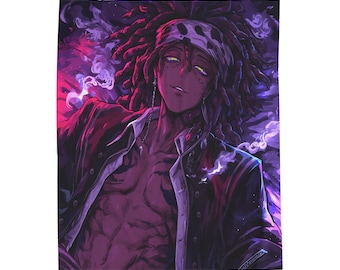 Anime Velveteen Plush Blanket: Cozy Anime Fan Throw