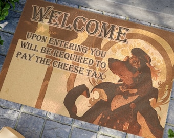 Steampunk Dachshund Doormat