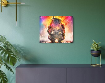 Invisible Battles Metal Art: Mental Health Awareness, Inspirational Wall Decor