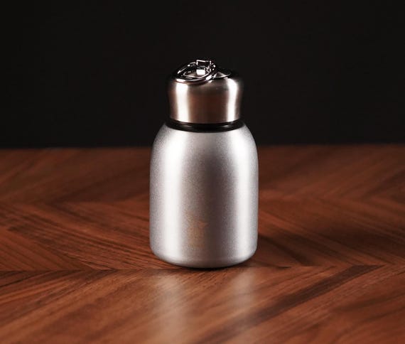 Drink Bottle, Flask Thermal Bottle, Leakproof Flask with Lid, Stainless Steel Insulated Bottle with metal handle, Metal Water Bottle, 300ml
