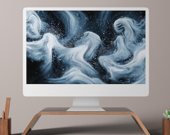 Fondo de pantalla abstracto 4K minimalista para PC, Mac y teléfono (descarga digital)