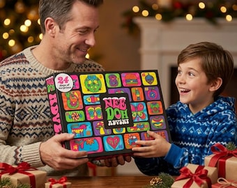 NeeDoh 2026 Advent Calender, 24 Mini Squishy  generic Toys, Christmas Sensory Gift Box, its copy item