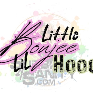 Little Boujee Lil Hood PNG / Diseño de sublimación de amistad divertida / Descarga digital de Boujee Hood Girl / Camiseta Cricut sarcástica PNG para mujeres