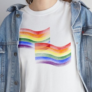 LGBTQ Shirt Pride Flag Pride Month Gift For Gay Best Friend Gift LGBT Gay Pride Trans Pride Flag Rainbow Shirt Design LGBTQIA Flag Shirt