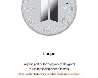 BTS 10th Anniversary Medallion (SILVER 1/2 OZ) Kpop - Etsy