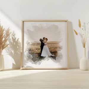 Custom Watercolor Wedding Portrait, Wedding Portraits from Photos, Wedding Gift, Anniversary Gift, Custom Wedding Paintings, Wedding Art