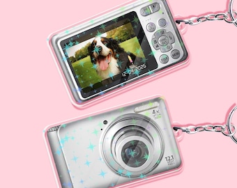 Digital Camera Acrylic Keychain - Custom Photo Keychain