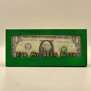 Porte-billets amusant pour offrir en argent comptant ; Ne vous demandez pas qui est votre « meilleure garce » avec ce porte-monnaie