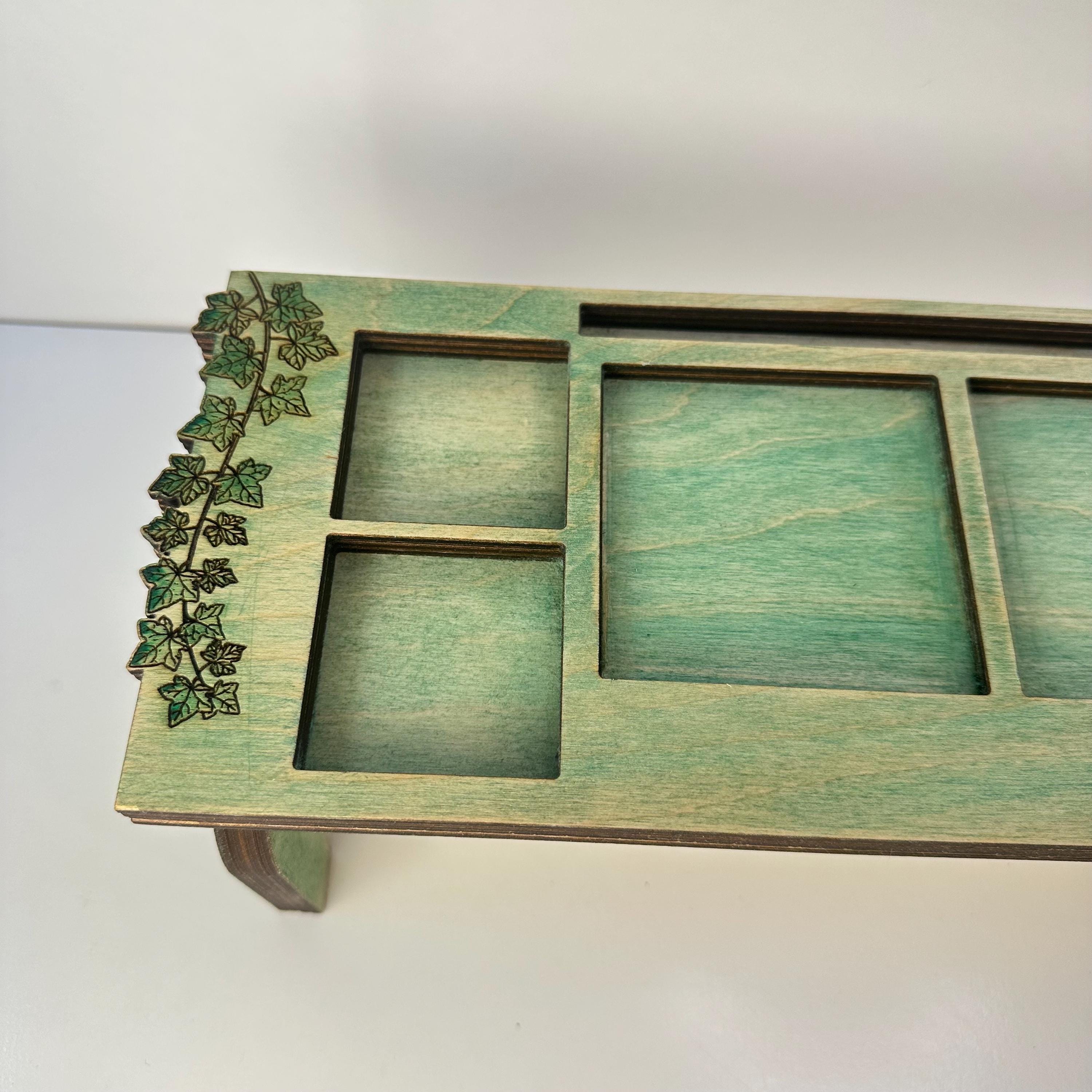Cutecore Wood Desk Organizer.  Can be Personalized. Great for Home Office Desk Organization. Stand your for Phone. Use with Docking Station.