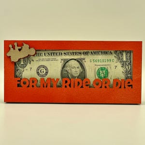 Porte-billets amusant pour offrir en argent comptant ; Faites-leur savoir qu'ils sont votre « chevauchée ou morte » avec ce porte-monnaie