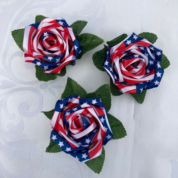 American Eternal Rose, USA Patriotic Roses, USA Flag Decor, Patriotic Flowers, DIY Roses, American Event Flower, Veteran Event Decor, Gift