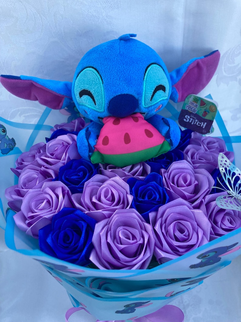 Stitch Eternal Roses Stitch Ramo Buchon, Glitter Eternal Rose Bouquet, Valentine’s Bouquet ...