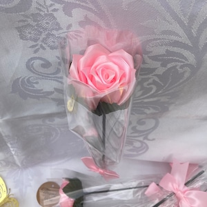 Single Rose Gift, Pink Rose, Party Favor, Eternal Rose, Bridal Baby Girl Shower, Bachelorette Gifts, Unique Party Favors, Forever Rose