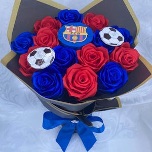 Fußball Ramo Buchon, anpassbarer Strauß, Valentinstag für Freund, Fußball Fan, Ramo Buchon, Geburtstagsgeschenk, Jubiläumsgeschenk