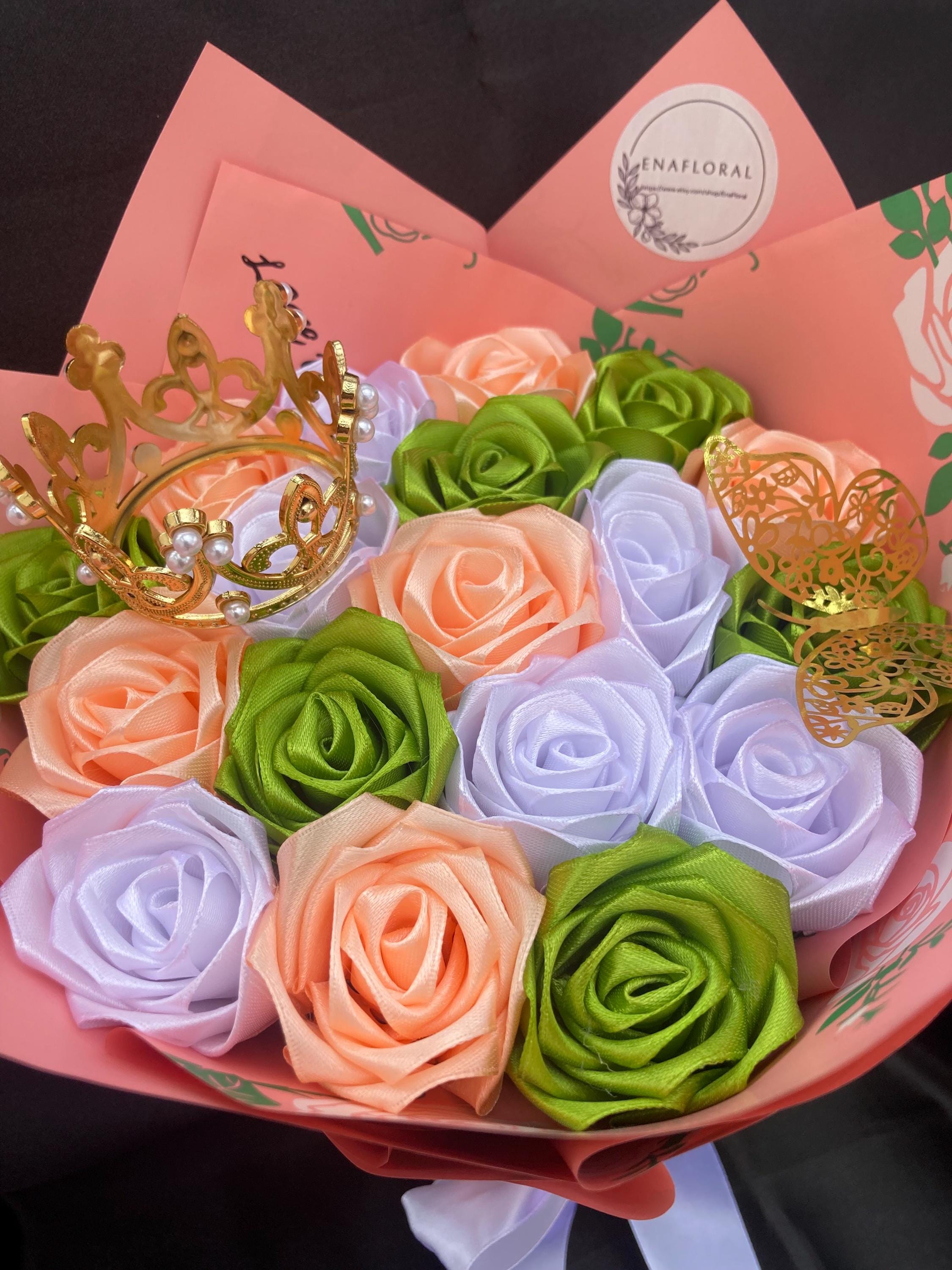Eternal Rose Bouquet, Handmade Bouquet, Ever Lasting Flower, Large Rose Bouquet, Birthday, Love You Ramo Buchon Princess Bouquet Anniversary