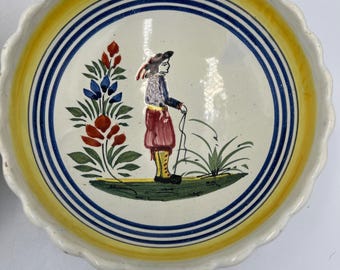 Quimper Faience Set 27 pcs plus Misc items - Bowls - Containers