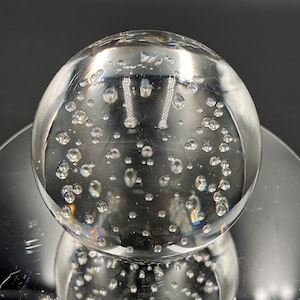 Glass Bubble Paperweight