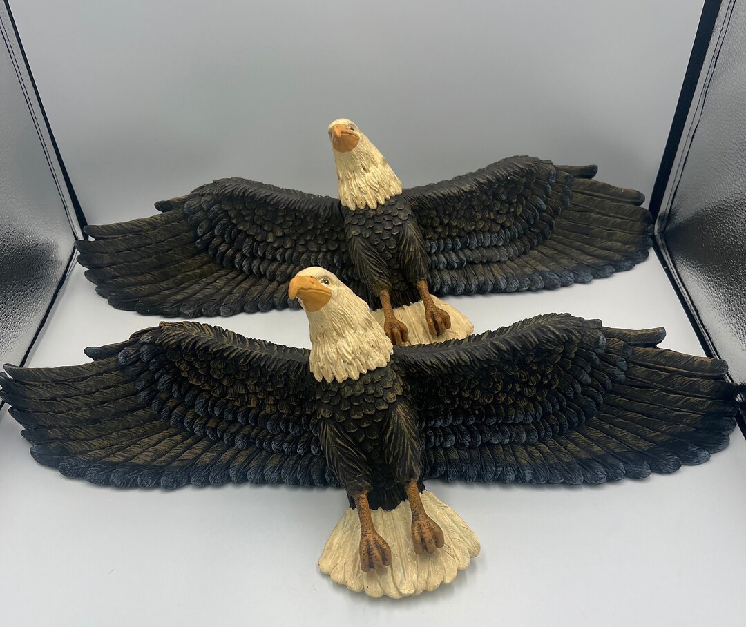 Vintage 3D Pair of Bald Eagles Wall Decor. RARE Etsy