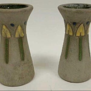 15 cm Roseville Mostique 1916 Arts & Crafts Vaser 164-6