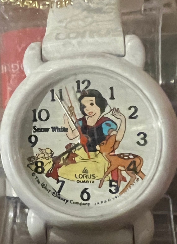 Disney Snow White Watch Lorus Quartz Vintage 1990'