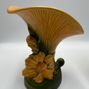 Roseville Peony Vintage Art Pottery Keramik Füllhorn Vase 170-6 ”