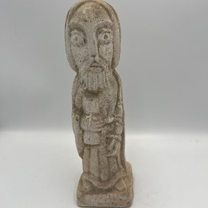 Estatua de piedra, monje, ¡pesada!