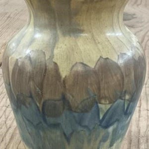 Landsun Keramik Vase von Peters and Reed - Kupfer Braun Grüne Glasur