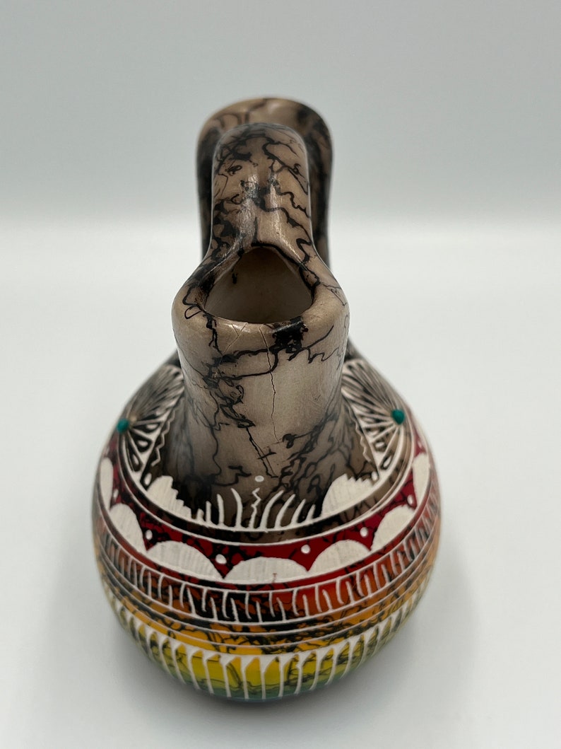 Vintage Native American Wedding Vase Navajo Signed by Etsy