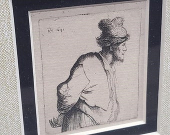 Original handgemalte Radierung von Carol Collette, Culvers Farm 