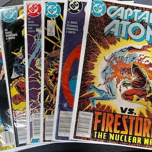 Captain Atom Comic Book Lot (7 Issues): DC Copper Age, Firestorm, Plastique Cover