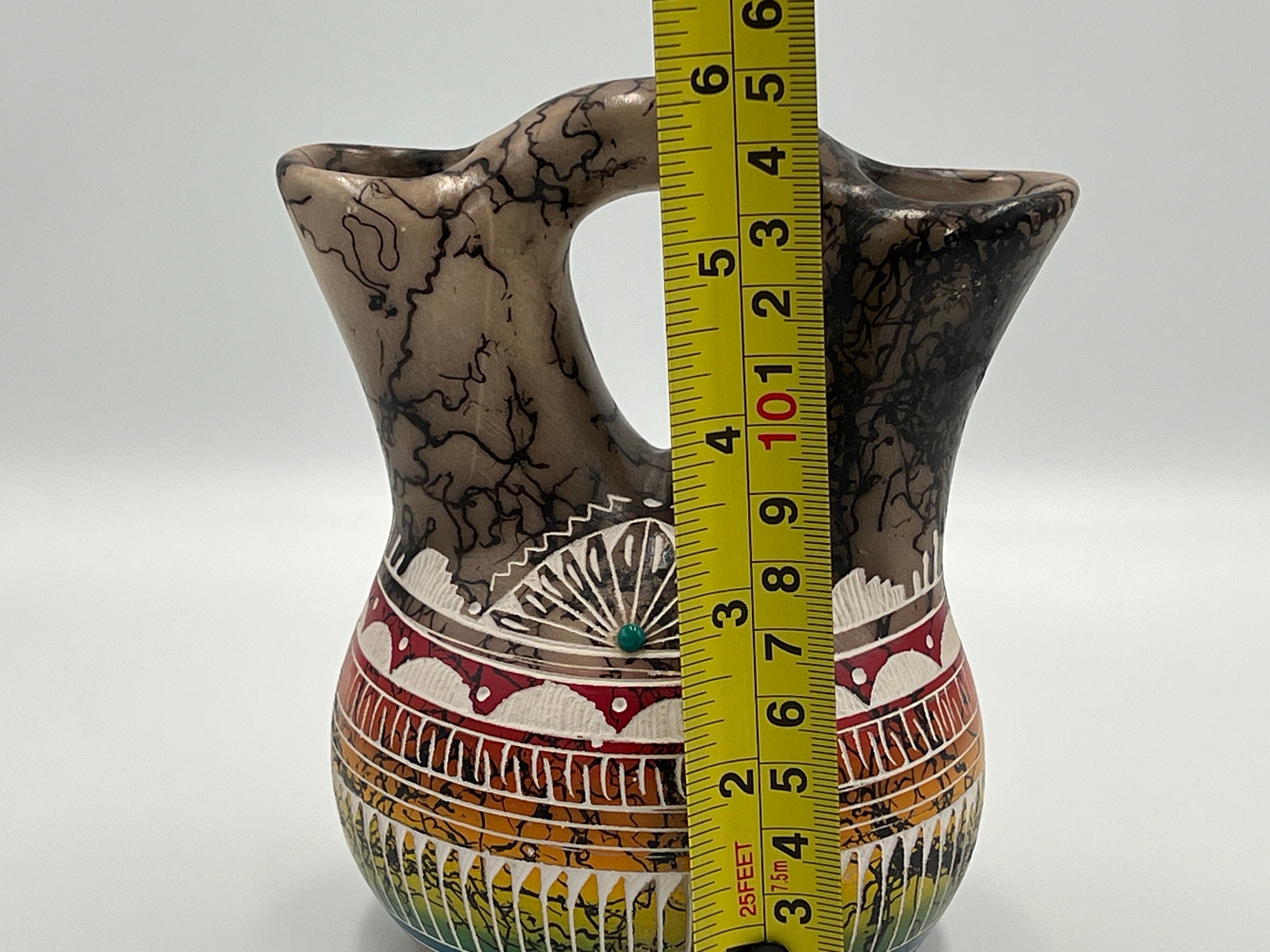 Vintage Native American Wedding Vase Navajo Signed by - Etsy
