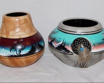 本物のネイティブアメリカンインディアンアート ナンバードシリーズ