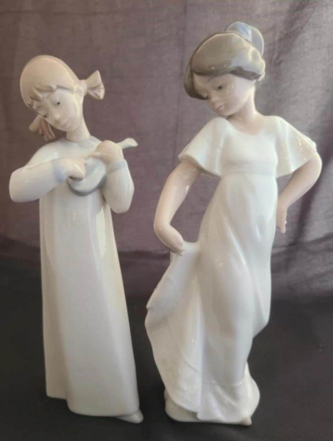 Lladro 少女像 ホワイト Lladro Statues, 