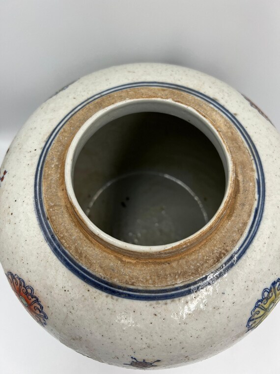 青白磁壺：景徳鎮豆彩様式（高さ7インチ） - Etsy 日本