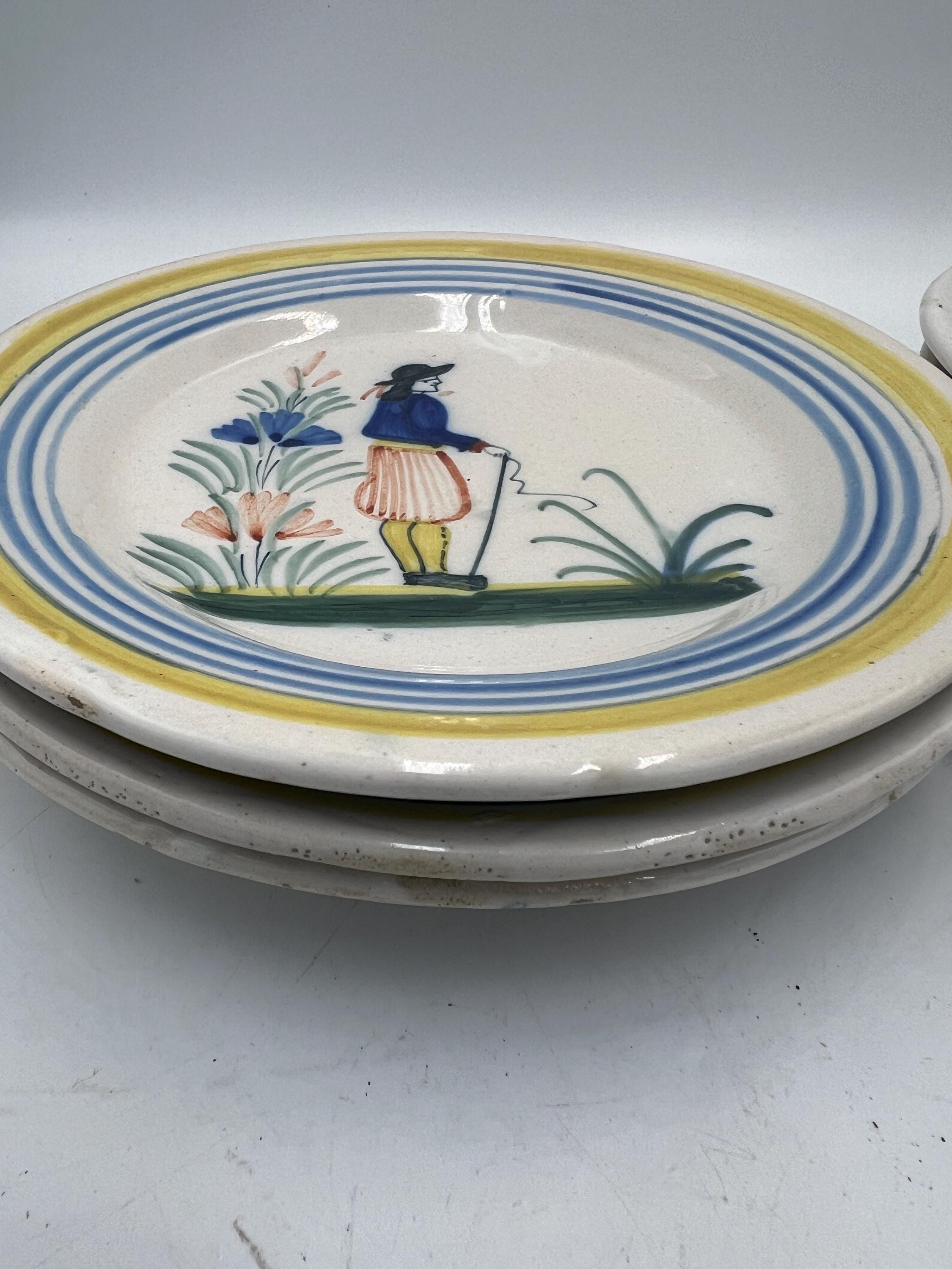 Quimper カンペール　深皿 Quimper Faience Set 27 pcs plus Misc items - Bowls - Containers