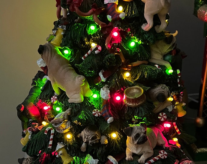 Danbury Mint Pug Christmas Tree Etsy